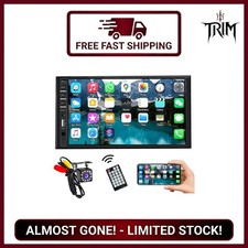 Double Din Car Stereo Bluetooth Touchscreen 7inch Backup Camera FM Radio MP5