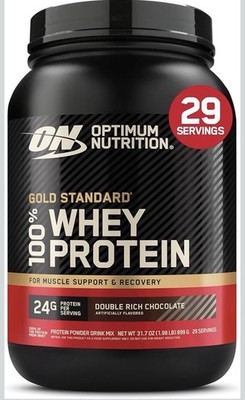 Optimum Nutrition Gold Standard 100% Whey Powder Double Rich Chocolate 29 Serv