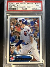 2016 Topps Transcendent Party #/65 Kris Bryant #KB-2012 PSA 9 MINT