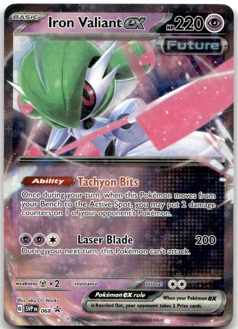 Iron Valiant ex SV: Scarlet & Violet Promo Cards #68 Holo Pokemon TCG NM