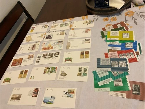 ISRAEL-(-1999-)-lot of 17-FDC'S of Israel Postal History & BULLETINS-# 93