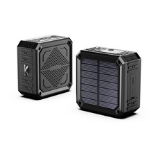 Solar Speaker Portable IPX6 Waterproof Bluetooth Speakers 15 Hours of Playtim...