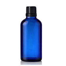 Blue Glass Dropper Bottles 18mm | Atomiser Spray / Lotion Pump / Glass Pipette