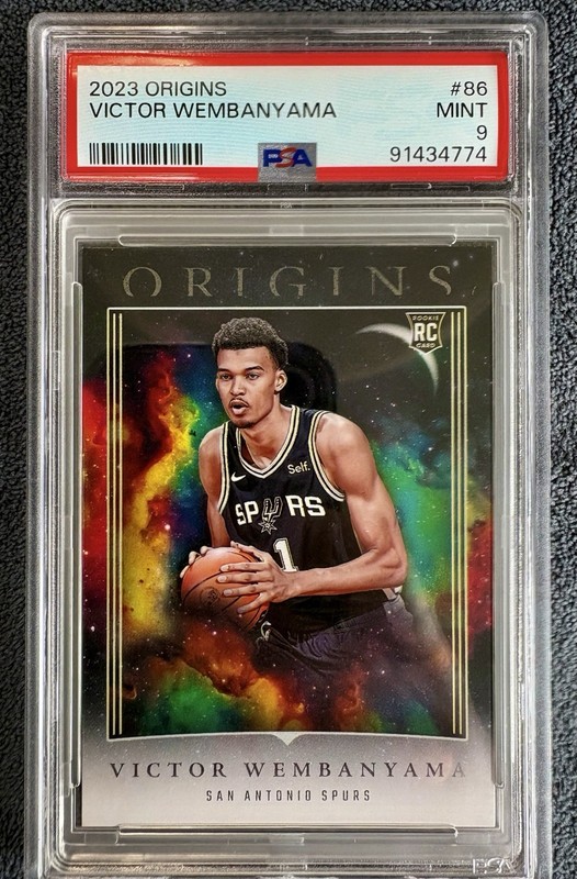 2023 Origins Victor Wembanyama #86 San Antionio Spurs PSA 9 RC