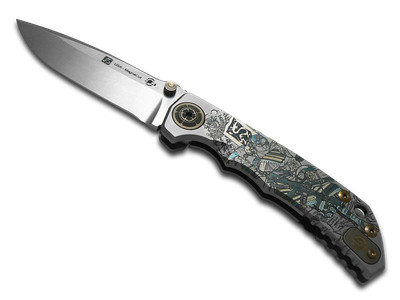 Spartan Blades Harsey Folder SF5 Ronin Warrior Titanium CPM MagnaCut Knife