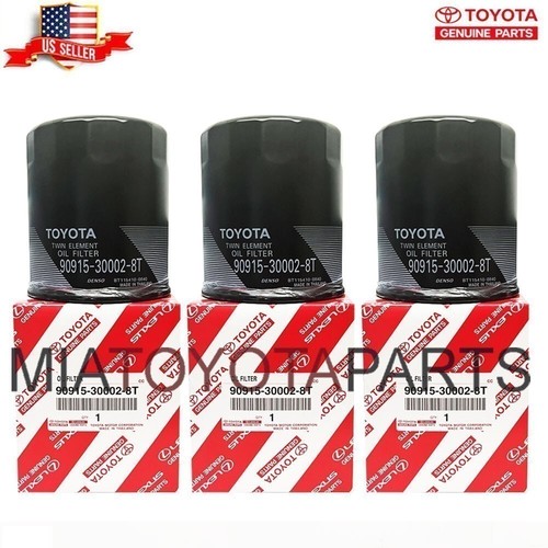3PCS Genuine Toyota Diesel Engine Oil Filter OEM 90915-30002-8T US STOCK
