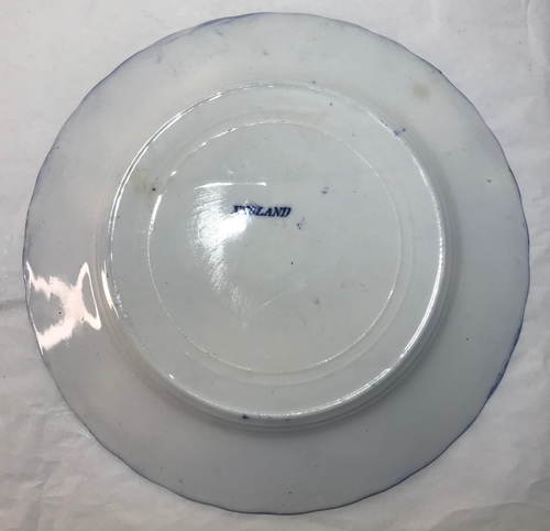 Souvenir Porcelain Plate New Orleans LA Landmarks Blue White Vintage England - Picture 7 of 7