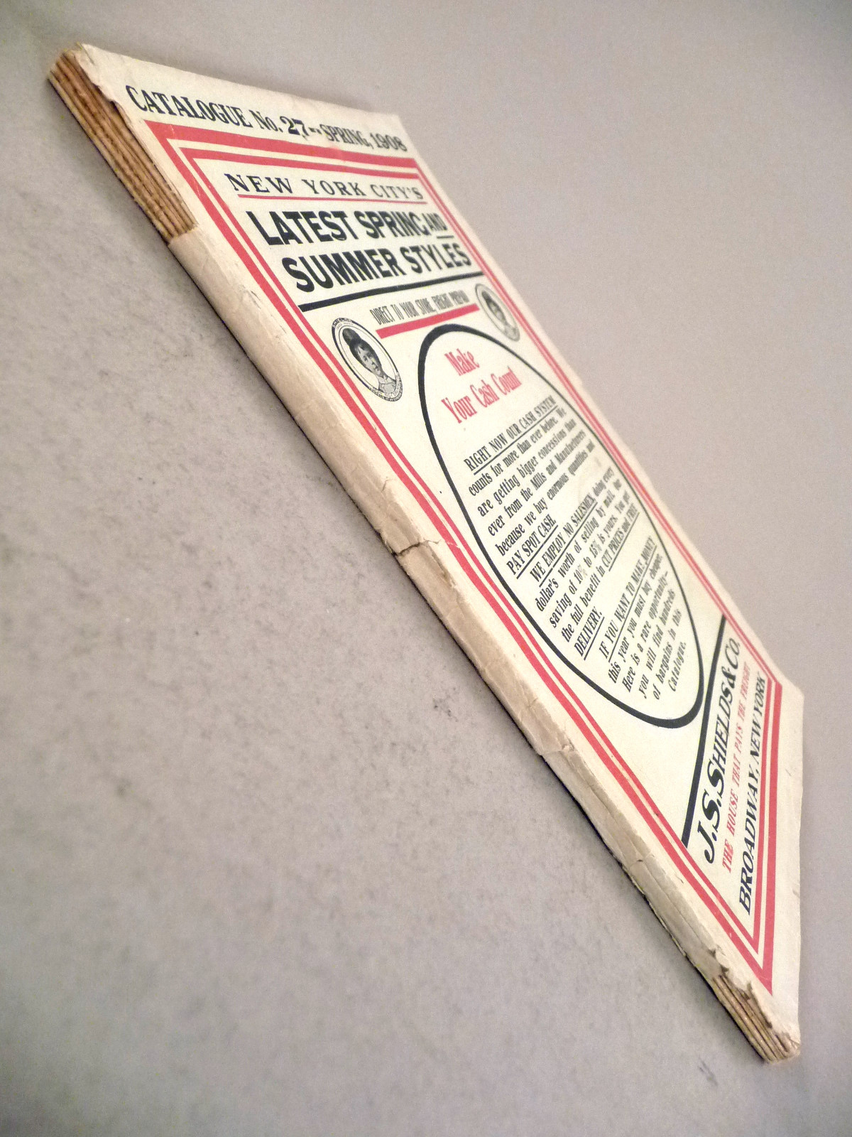 J.S. Shields CATALOG Spring, 1908 fashion, hats, general