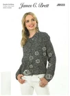 James C Brett JB533 Knitting Pattern Ladies Cardigan in Bubbalicious DK
