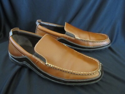 Cole Haan Tucker C03559 Brown Leather Venetian Loafers 10 Cole Haan C03559 Tucker Venetian Caramel Slip On Loafer  main image 3