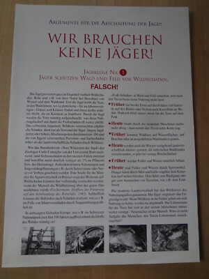 Wir brauchen keine Jäger!
