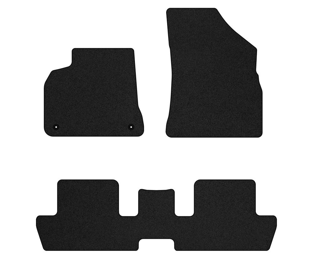Tapis de Sol Peugeot 3008 I 2009-2016 Velours Noir de Protection