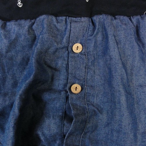 Top donna Adobe rosa medio blu navy peplo manica lunga ancoraggio nautico - Foto 11 di 24