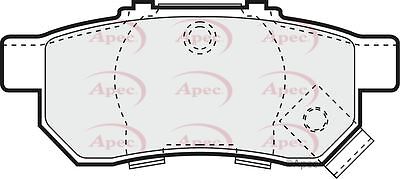 Genuine Apec Rear Brake Discs & Pads Set Solid for Honda Jazz - Bild 3 von 3