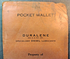 1939 Pocket Wallet Calendar Duralene Specialized Diesel Lubricants United Oil Co