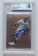 HOF Frank Thomas Signed Auto 1999 Topps Chrome #423 White Sox BGS BAS