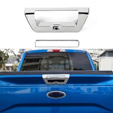 Gloss Chrome Silver Tailgate Handle Overlay Plastic Cover Trim Fits 15-20 F150