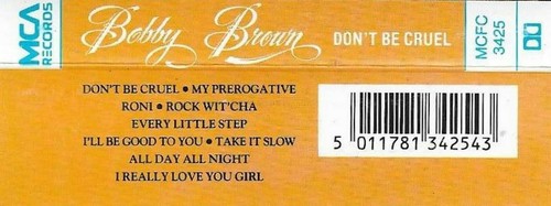 Bobby Brown Don't Be Cruel CASSETTE ALBUM Hip Hop RnB/Swing, New Jack Swing - Picture 4 of 12