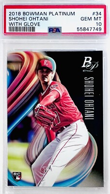 2018 Bowman Platinum Shohei Ohtani RC Rookie Variation SP “With