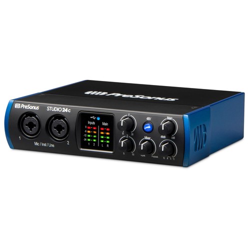 PreSonus Studio 24C USB Interface Bundle with Mogami XLR and Hosa TRS Cables - Picture 3 of 8