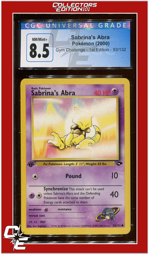 Sabrina's Abra (1st Edition) graded CGC 8.5 for sale on eBay