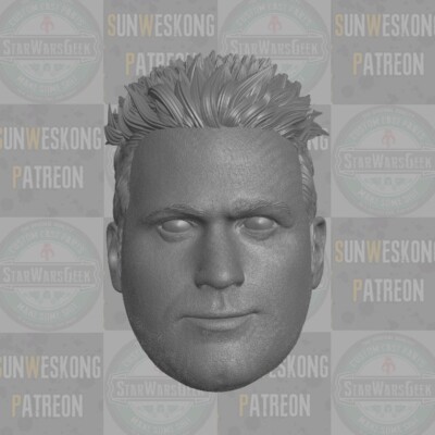 Brad Vickers v1 Resident Evil 3 custom head for Marvel Legends & other figures