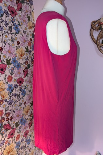 Helmut Lang Pink Mini Shift Dress Sleeveless Stretchy Medium Party Festive - Picture 2 of 4