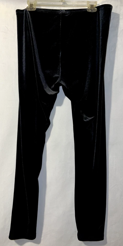 Женские повседневные черные бархатные эластичные леггинсы J. JILL размер L - Изображение 4 из 4