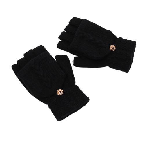 1 Pair Ridding Gloves Lint-free Excellent Heat Protection Thermal Knitted Fabric - Picture 10 of 16