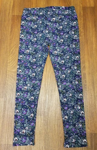 NWOT LuLaRoe TC Halloween GRAY WITCHES SKELETONS FLORAL - Imagen 3 de 3