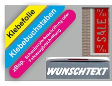 Klebefolie Folienschrift Beschriftung Schaufensterbeschriftung Auto 1-Z.bis 80cm