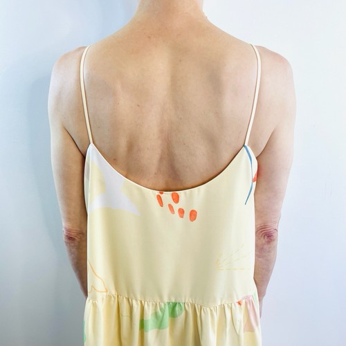 Love Bonito Size L 12 Yellow Print Daffodil V Neck Midi Dress With Pockets - Picture 7 of 14