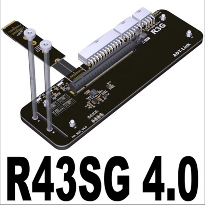 PCI-E 4.0 x4 Riser Extender for M.2 NVMe to PCIe 4.0 x16 Graphics Card eGPU