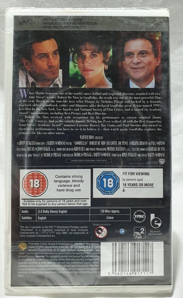 Goodfellas UMD Video (Sony PlayStation Portable) NEW FACTORY SEALED - Bild 2 von 4