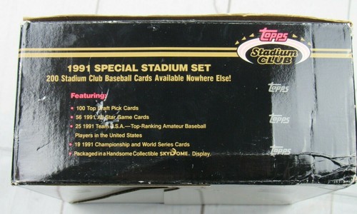 Juego de estadio especial Topps Stadium Club 1991 con 200 tarjetas de béisbol de estadio - Imagen 4 de 4
