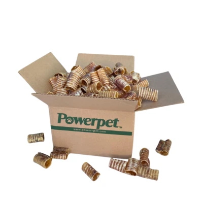 POWERPET Beef Trachea RINGS 2inch-All Natural Dog Chew-USDA&FDA Approved -BRC CERTIFIED
