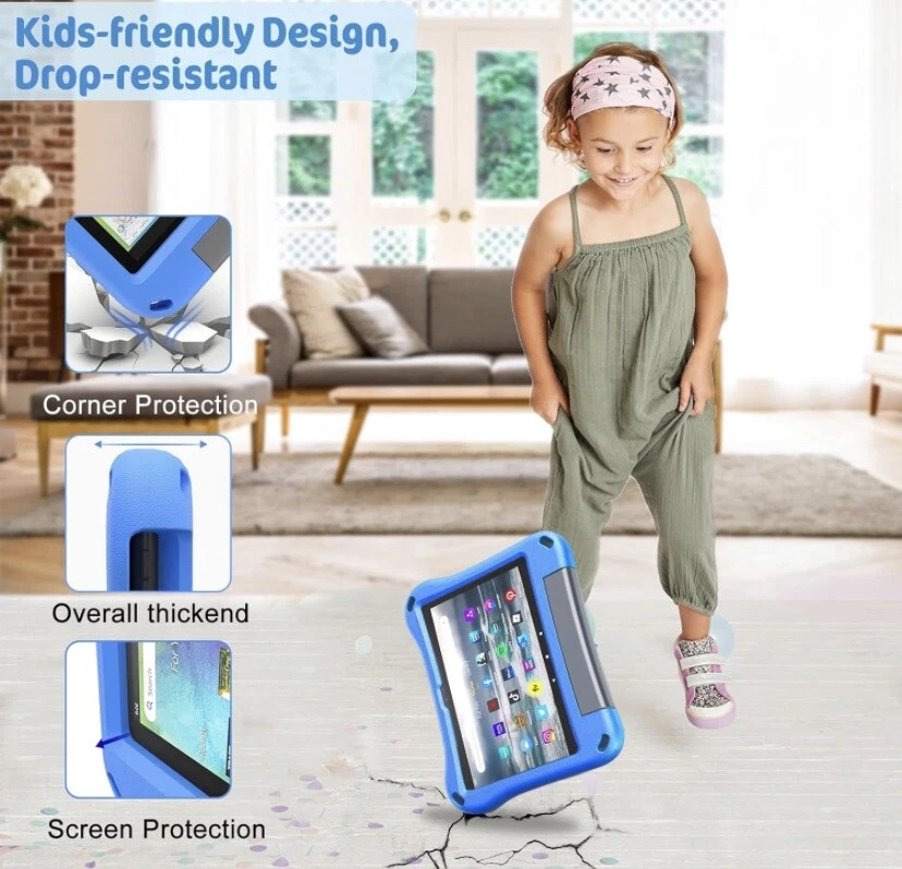 Amazon Fire HD Blue Kids 8 & 8 Plus Tablets Fits 2022 12th & 2020 10th Gen - Image 4 of 4