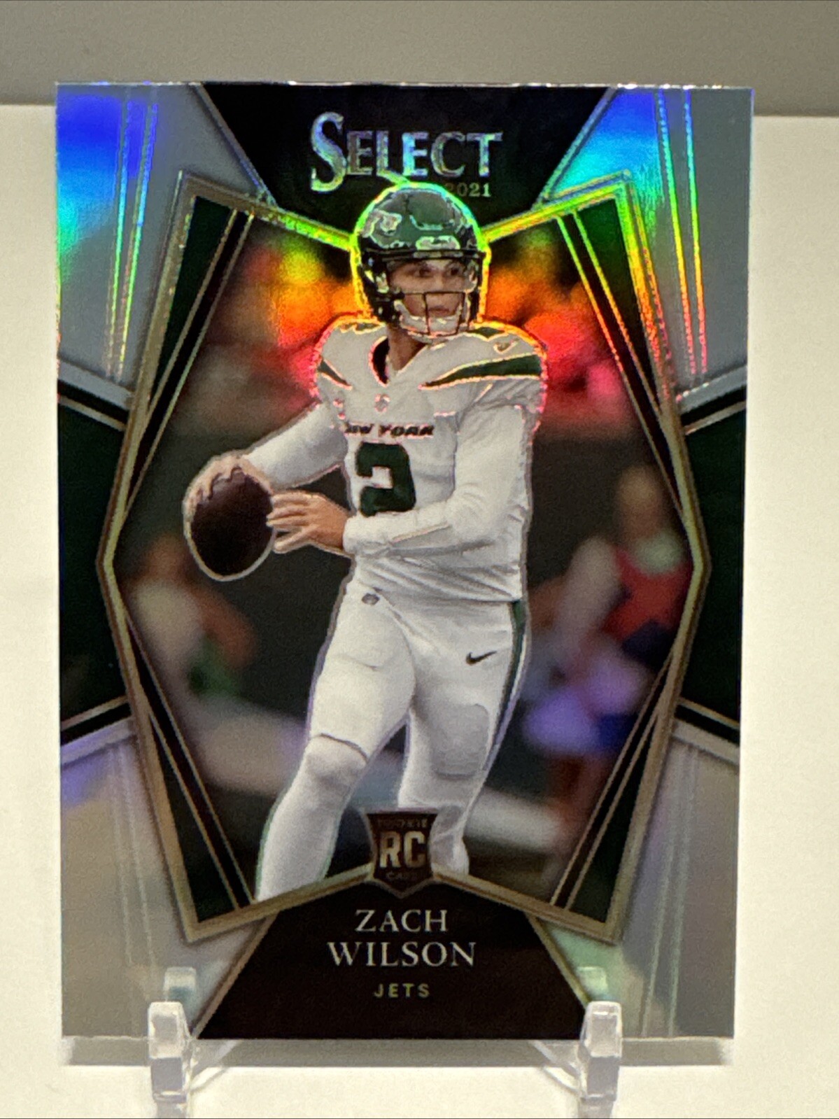 2021 Panini Select #144 Zach Wilson Silver Prizm