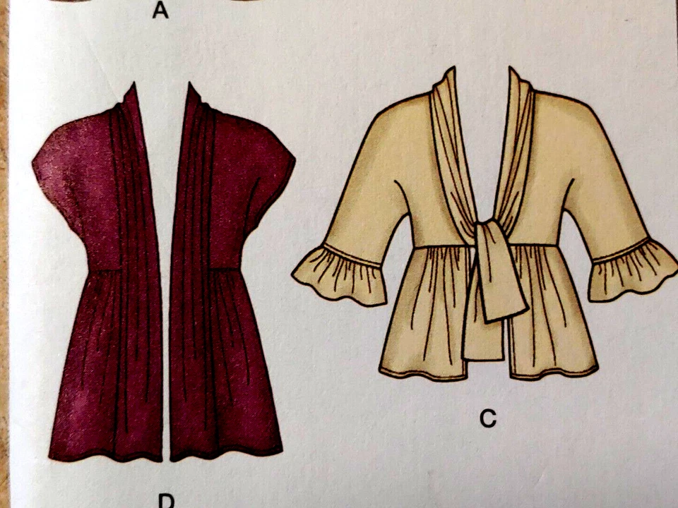 Simplicity Misses' Knit Cardigans Jacket Waterfall Front Pattern Sz 8-10-12-1-16 - Image 4 of 4