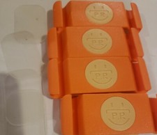 4Pcs Cable Organizer Orange Electronics Computer Mouse Charging USB Cable Holder