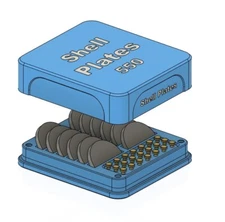 Dillon RL550 Shell Plate & Locator Pin Storage Case with Magnetic Lid RMD3D