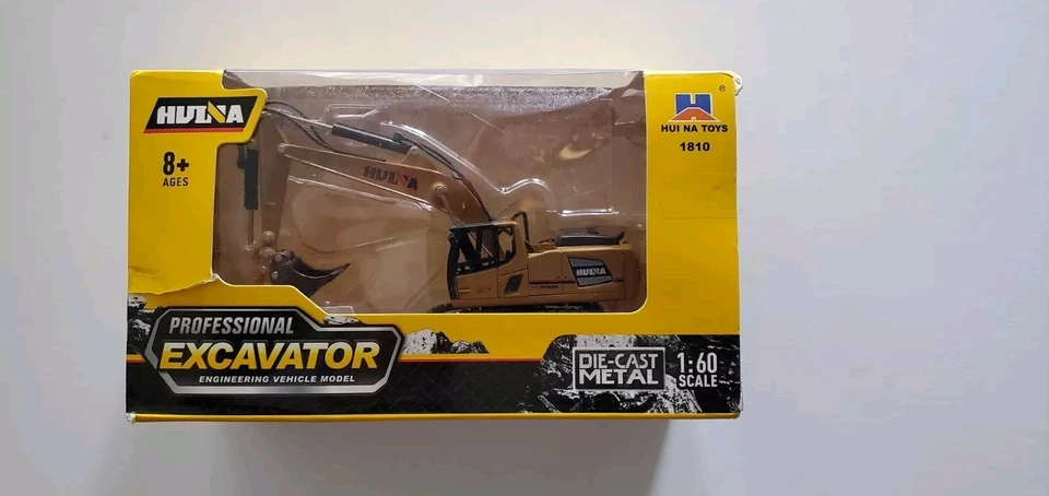  EXCAVADORA PROFESIONAL Nº JUGUETES HUI NA 1810 ESCALA 1:60 ¡NIOB! Foto 2 de 3