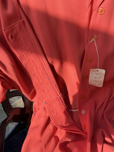 NWT Vintage 1940s Playgirl Branded Belted Dress G.H. Hess Original Tags! - Picture 11 of 22