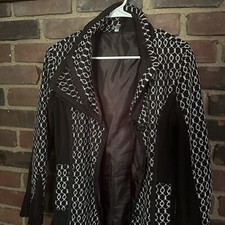 Lindi Wearable Art Statement Jacket Asymmetric Collar Pleating -l -cheapchicplus