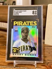 1986 Barry Bonds 1st Retrofractor RC Chrome Refractor 2001 Traded SGC 8