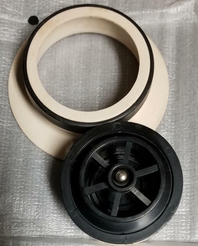 Elkay LKQD35PT White Polymer Disposer Flange & InSinkErator Sink Flange FLG-SSB - Picture 5 of 6