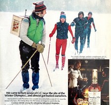 Canadian Club Whiskey 1980 Advertisement Distillery Skiing Blizzard DWEE25