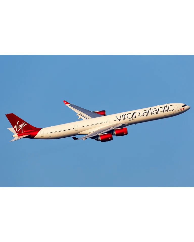 Virgin Atlantic Airbus A340 Queen Of The Skies G-VEIL Metal Plane Skin Bag Tag - Image 3 of 4