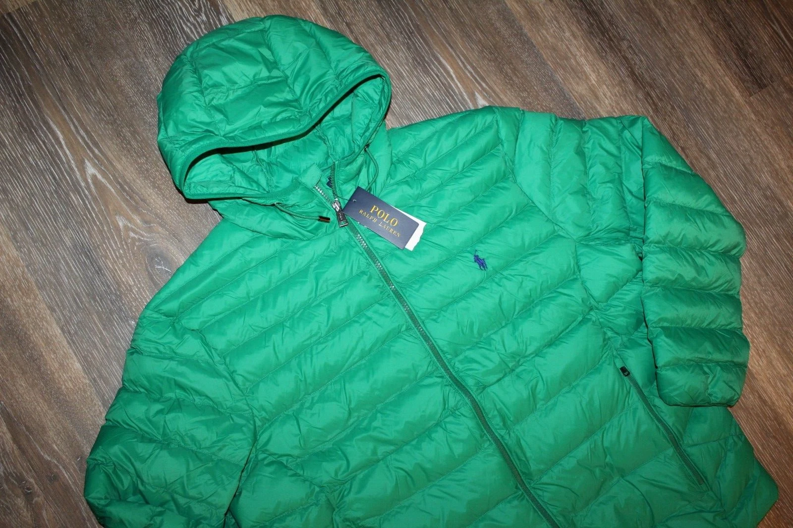 NWT POLO RALPH LAUREN Men's Packable Down Jacket Green XXL
