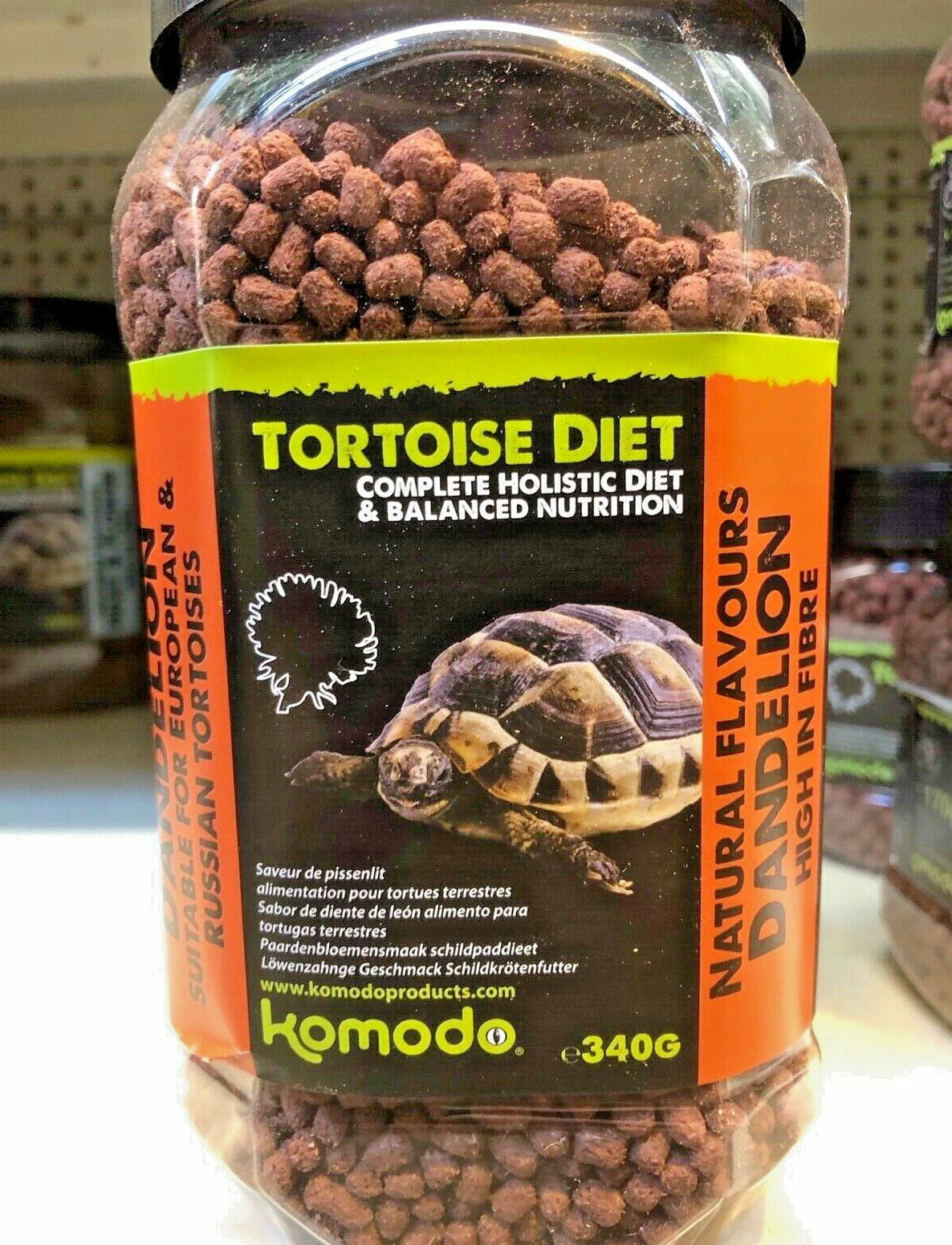 TORTOISE FOOD DANDELION 170g, 340g, 680g : Komodo Holistic Pellets bpl Pet Diet